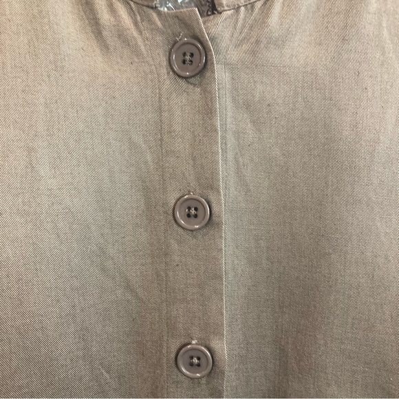 ULLA  POPKEN Sz 20-22 Oversized Short Sleeve Linen Blend Buttoned Shirt Dress - Picture 8 of 10